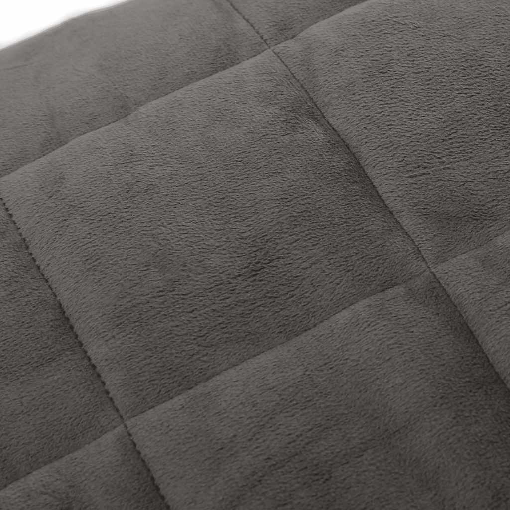 Couverture lestée grise 155x220 cm 11 kg Tissu