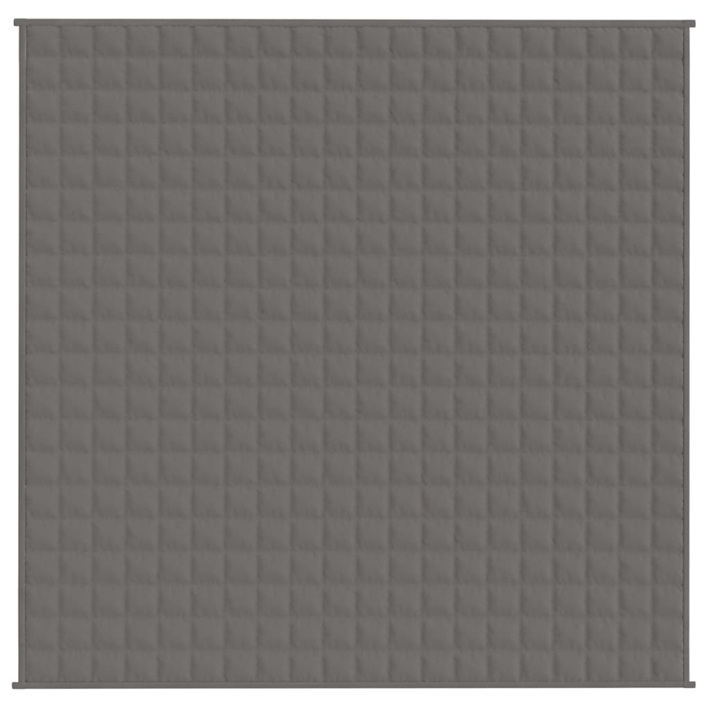 Couverture lestée grise 200x200 cm 13 kg Tissu