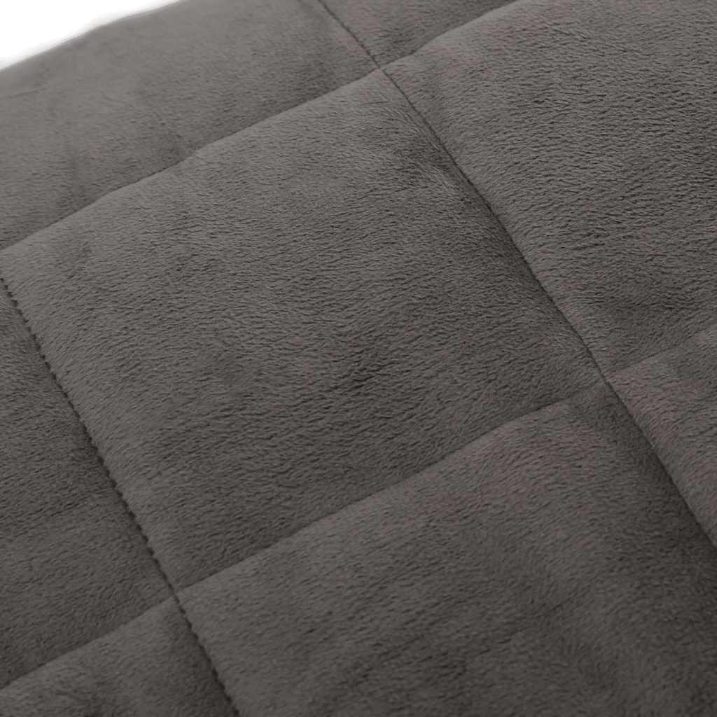 Couverture lestée grise 200x200 cm 13 kg Tissu