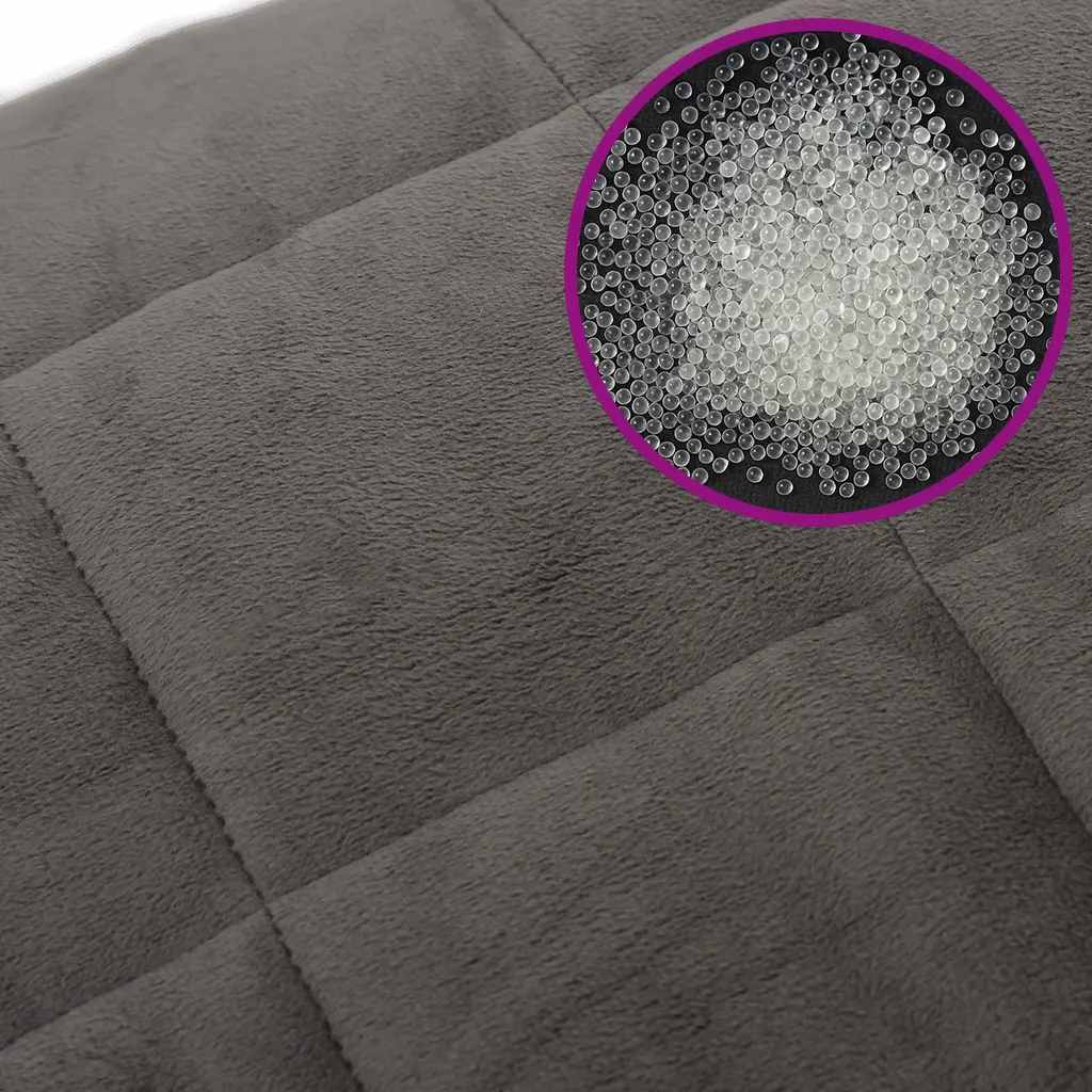 Gewichtsdecke Grau 220x235 cm 11 kg Stoff