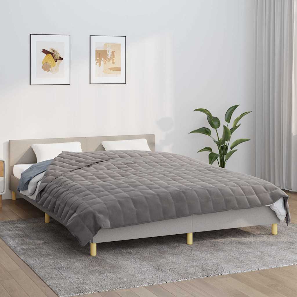 Weighted Blanket Grey 220x235 cm 15 kg Fabric