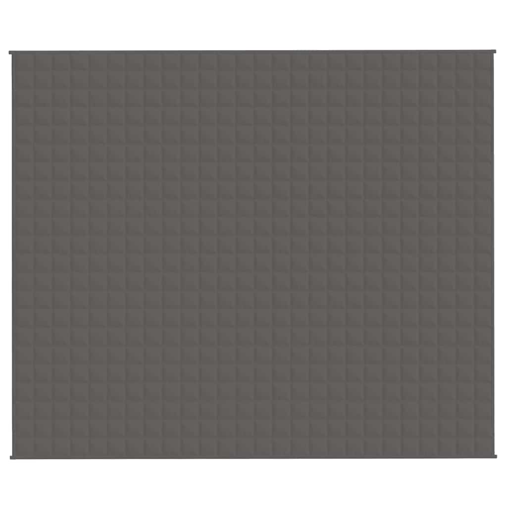 Gewichtsdecke Grau 220x260 cm 11 kg Stoff