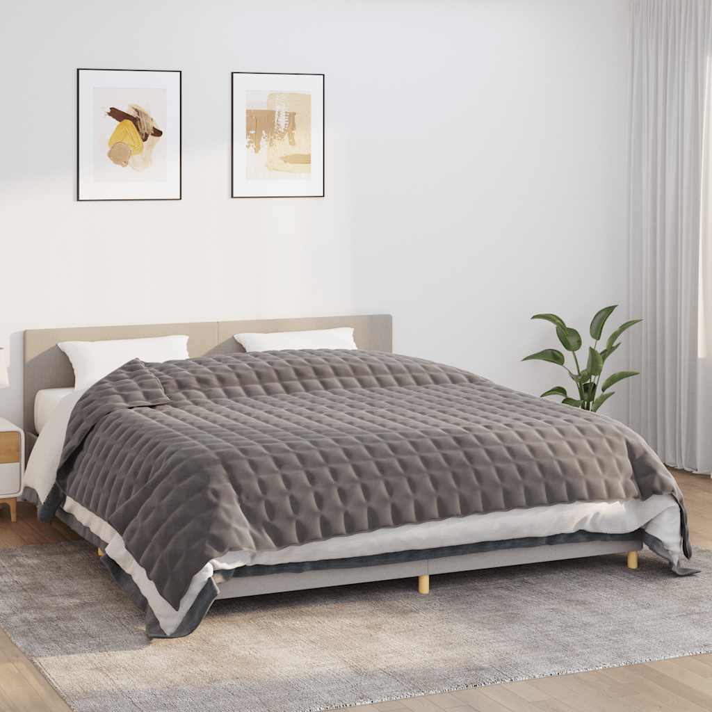 Weighted Blanket Grey 235x290 cm 15 kg Fabric