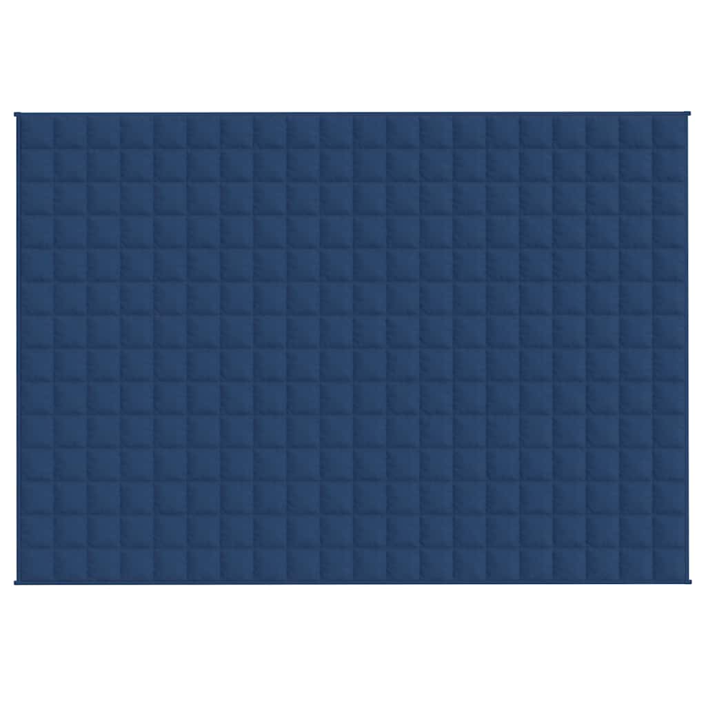 Couverture lestée bleue 138x200 cm 6 kg tissu