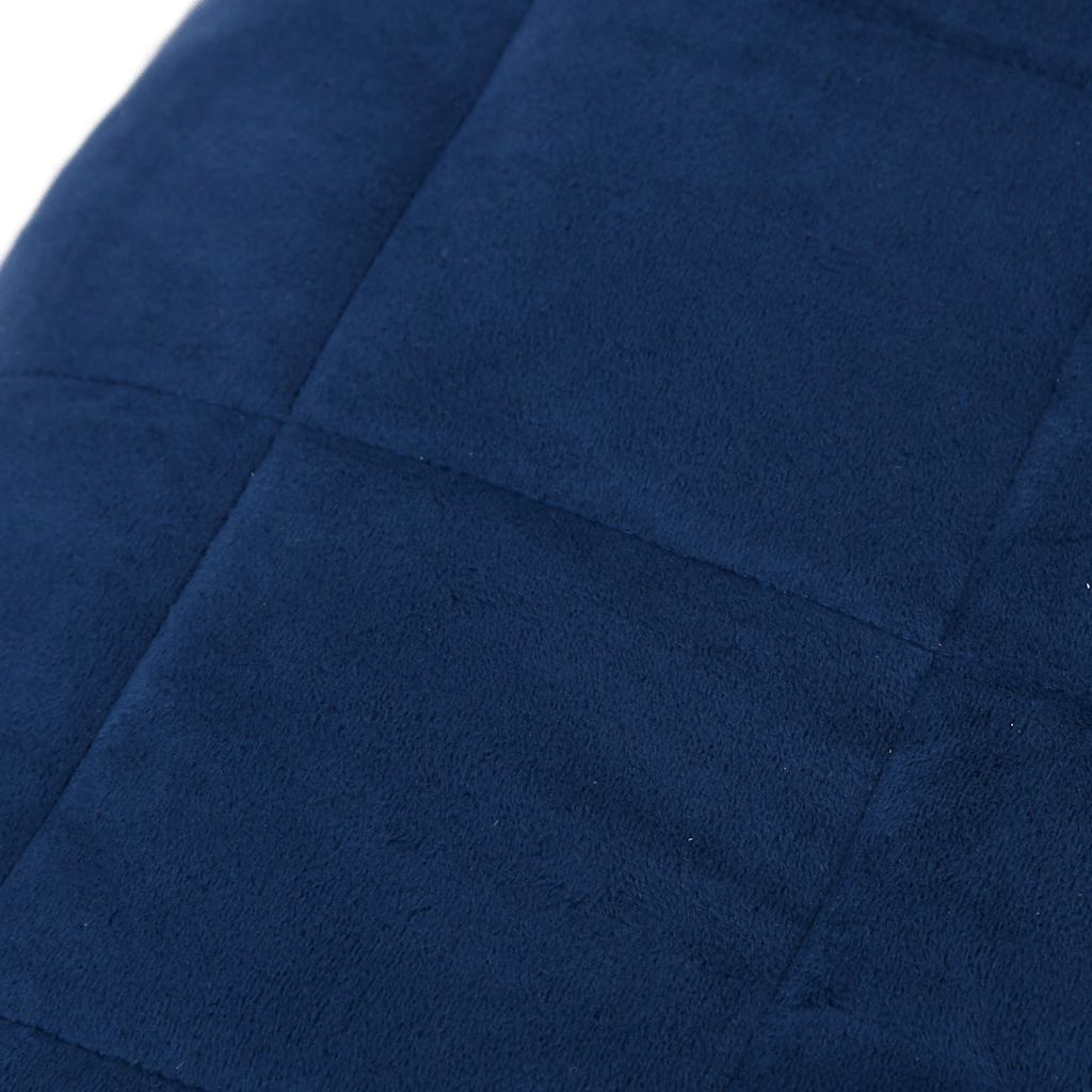 Weighted Blanket Blue 138x200 cm 10 kg Fabric