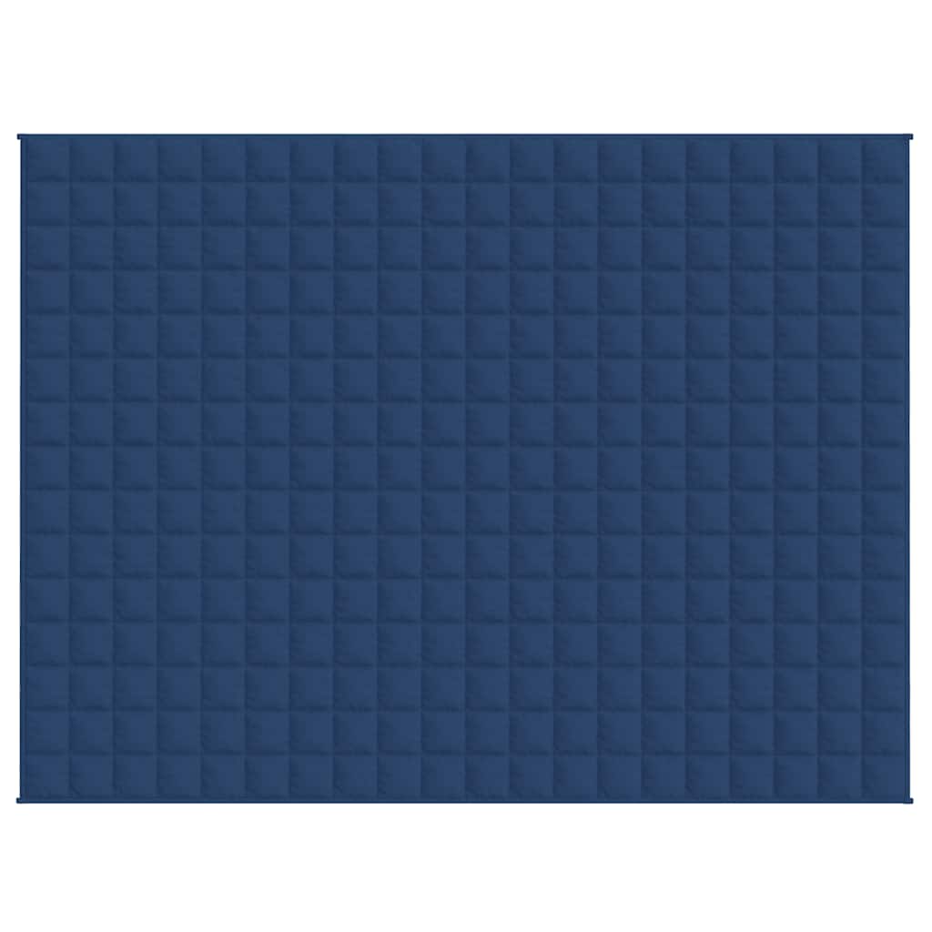 Couverture lestée bleue 150x200 cm 11 kg Tissu