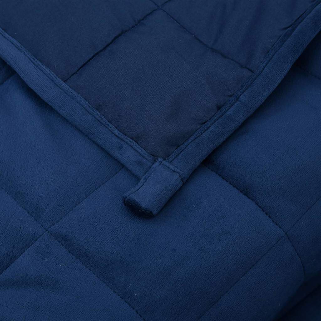 Couverture lestée bleue 155x220 cm 7 kg Tissu