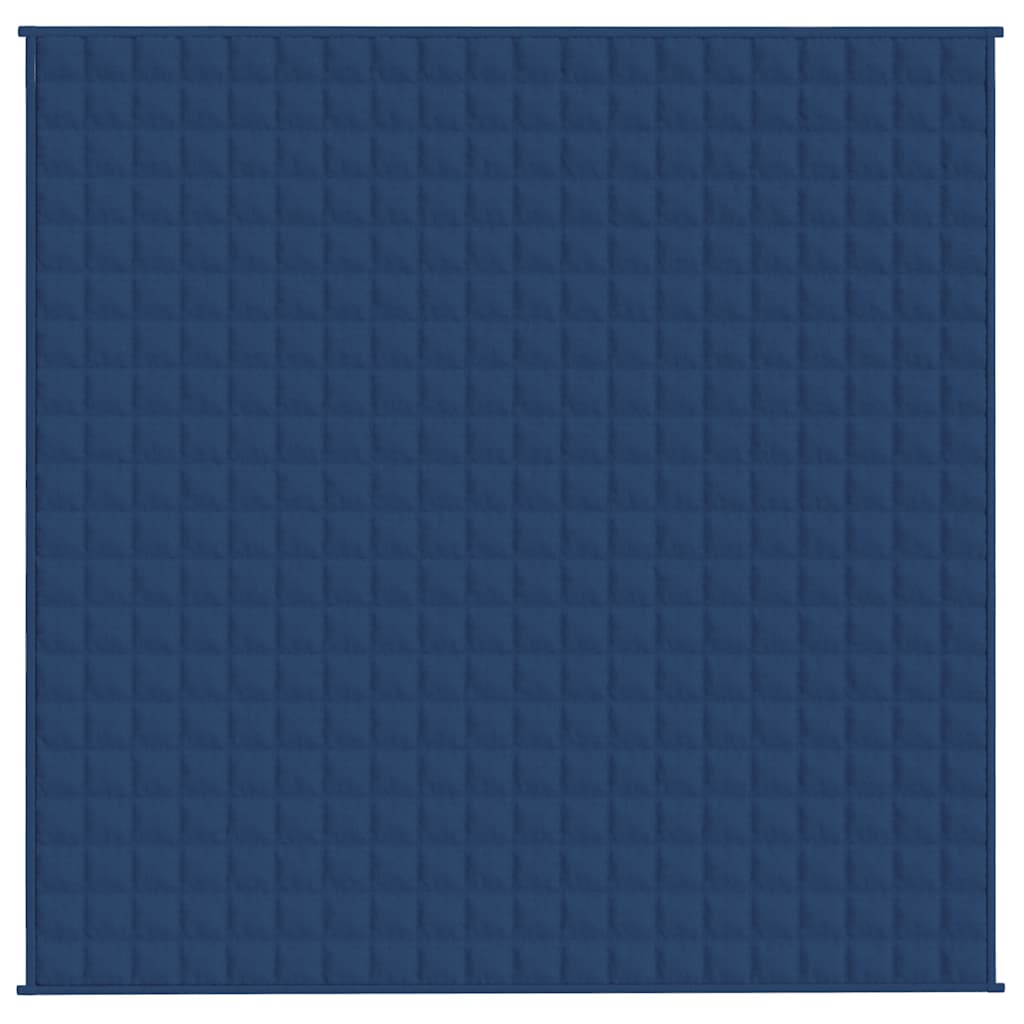 Couverture lestée bleue 200x200 cm 13 kg Tissu