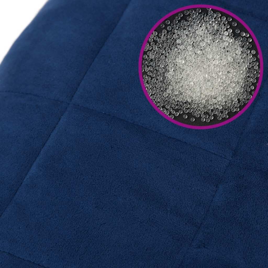 Weighted Blanket Blue 220x235 cm 15 kg Fabric