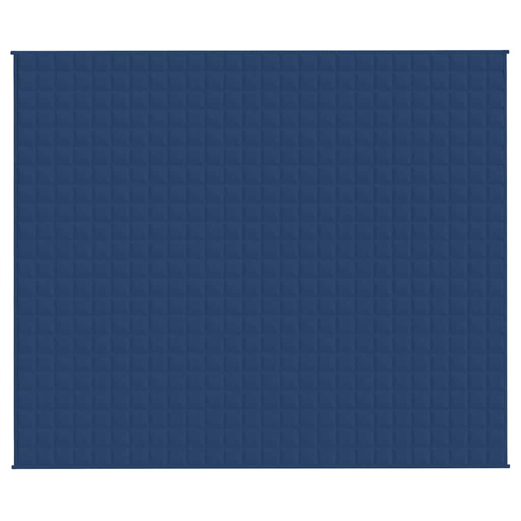 Couverture lestée bleue 220x260 cm 11 kg Tissu