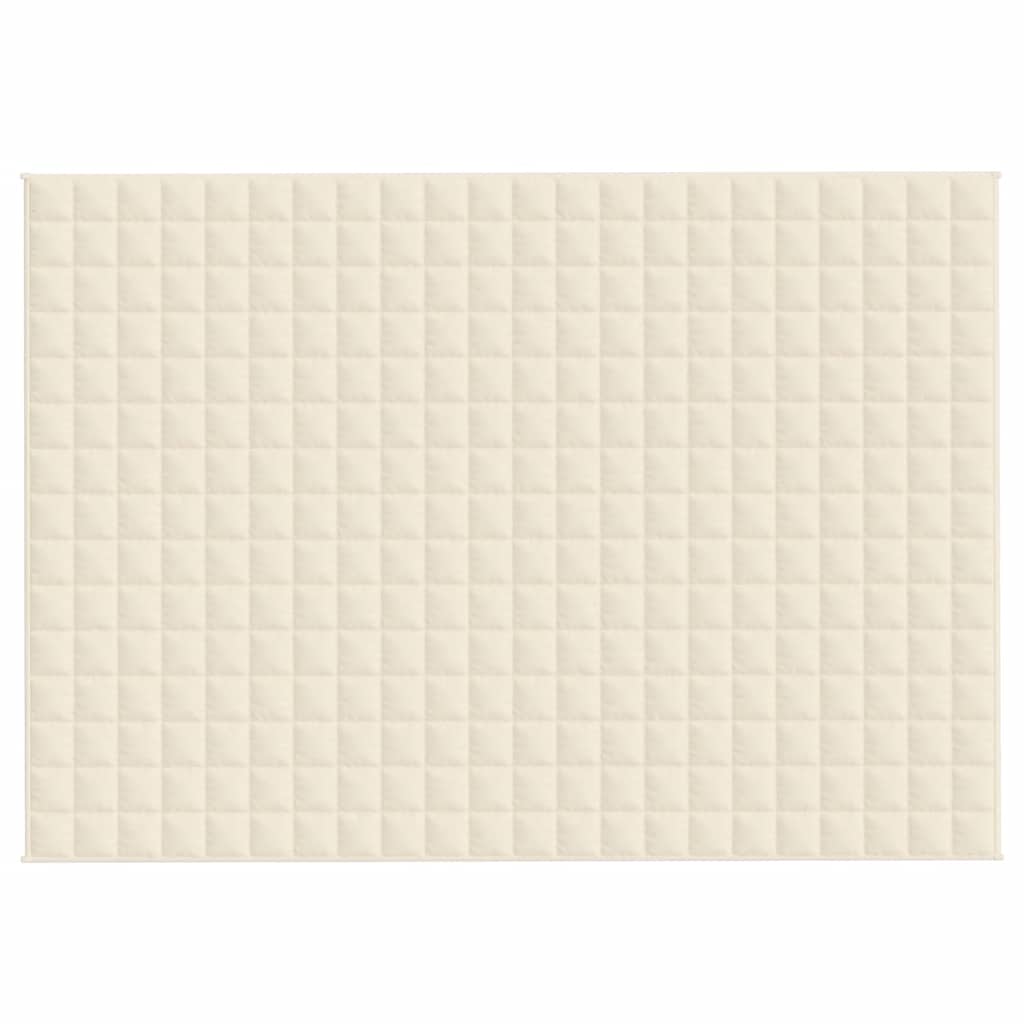 Couverture lestée crème clair 155x220 cm 11 kg Tissu