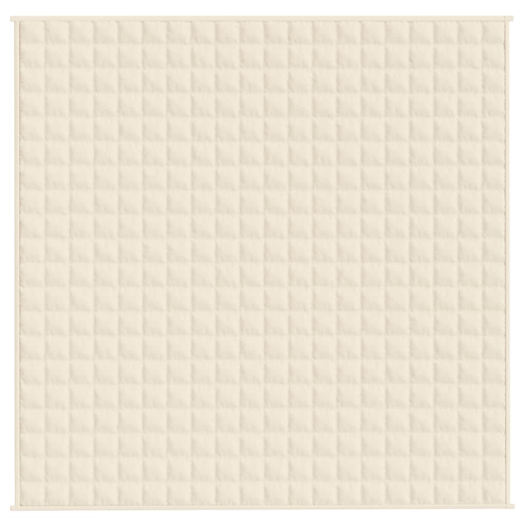 Couverture lestée Crème Clair 200x200 cm 13 kg Tissu