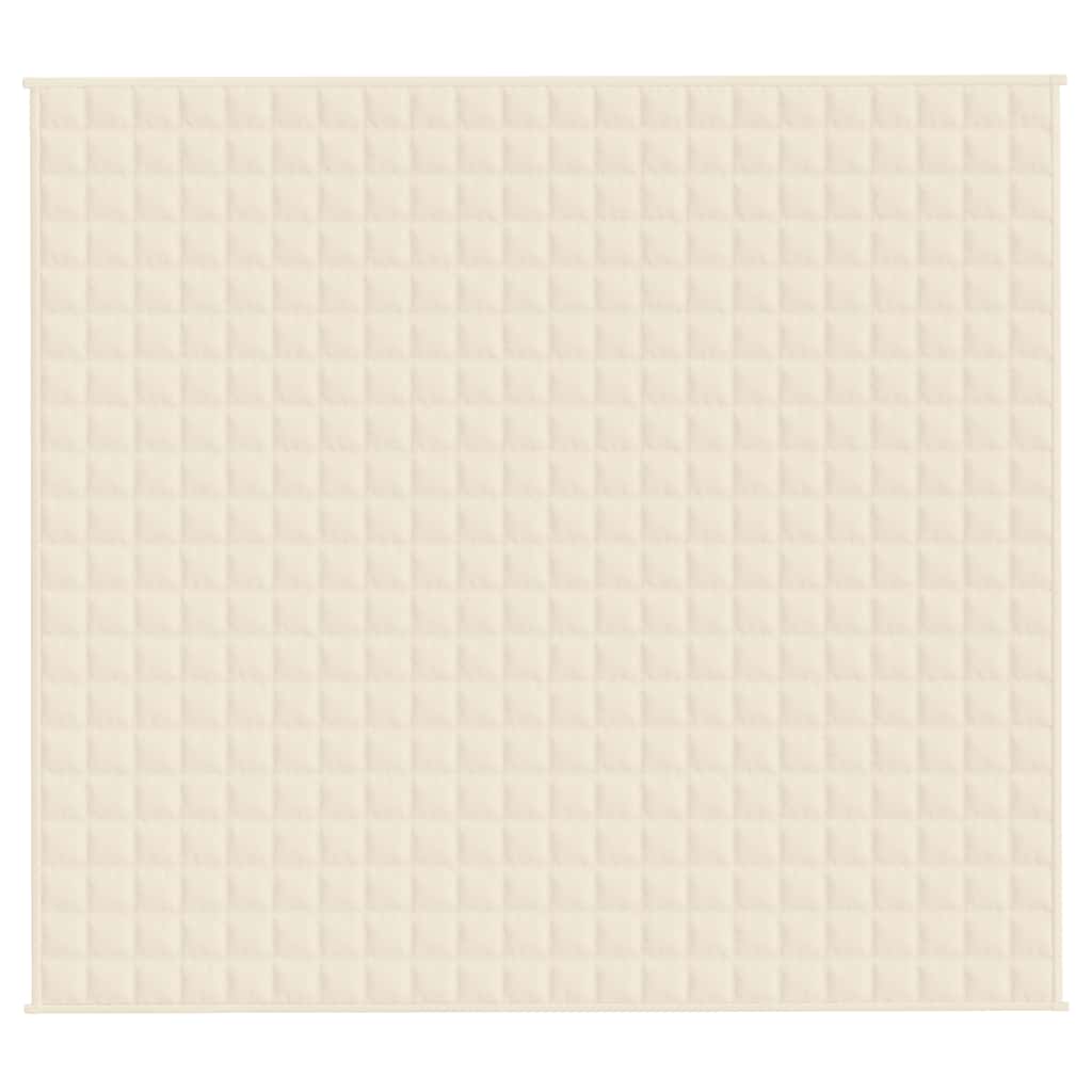 Gewichtsdecke Hellcreme 200x225 cm 9 kg Stoff