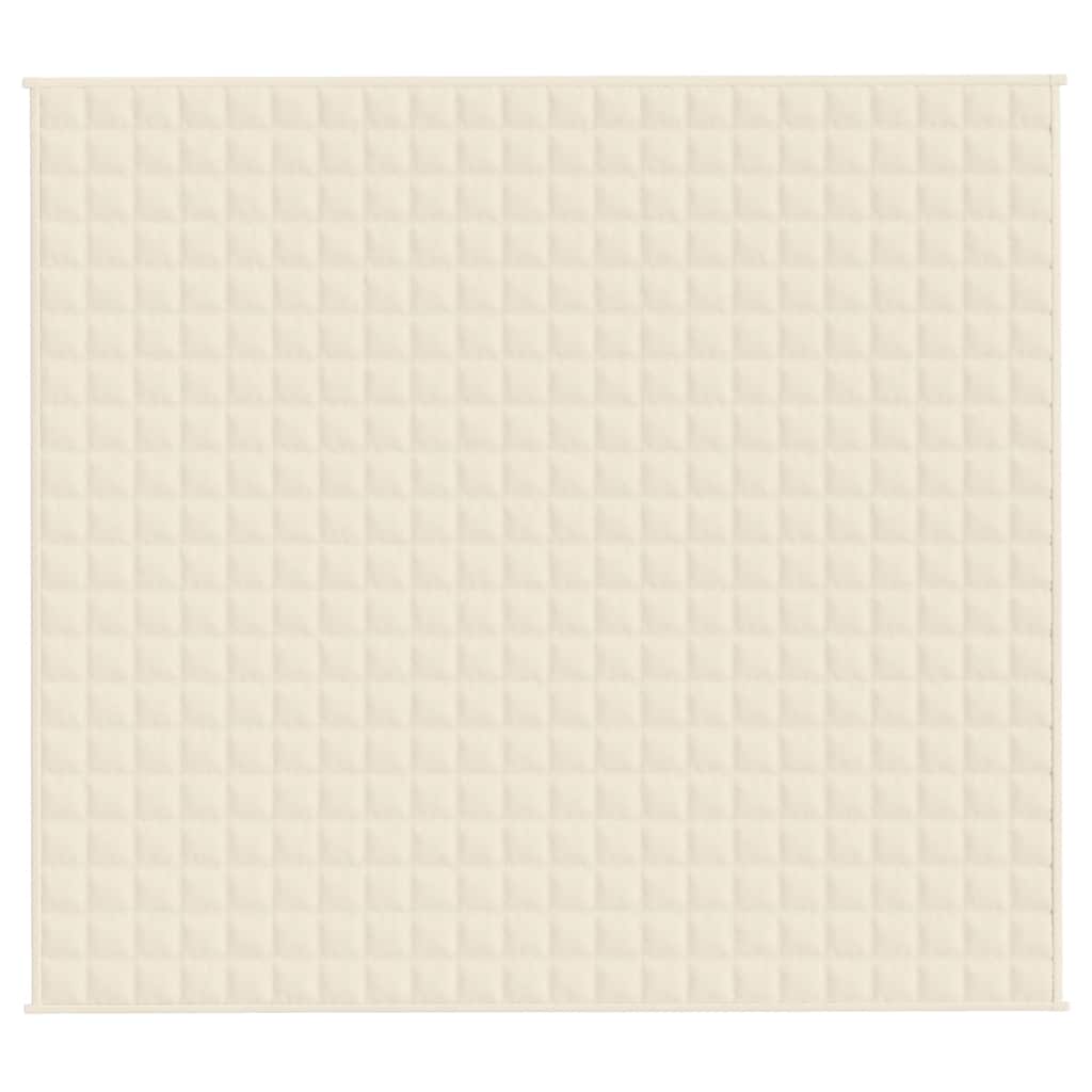 Couverture lestée Crème Clair 200x225 cm 13 kg Tissu
