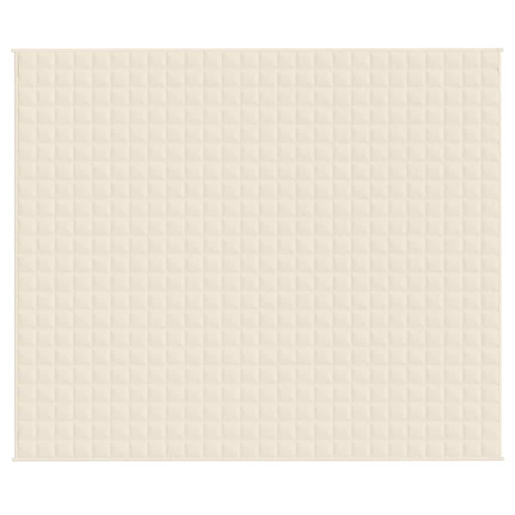 Gewichtsdecke Hellcreme 220x260 cm 11 kg Stoff