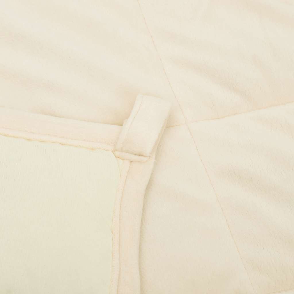 Couverture lestée crème clair 235x290 cm 11 kg Tissu