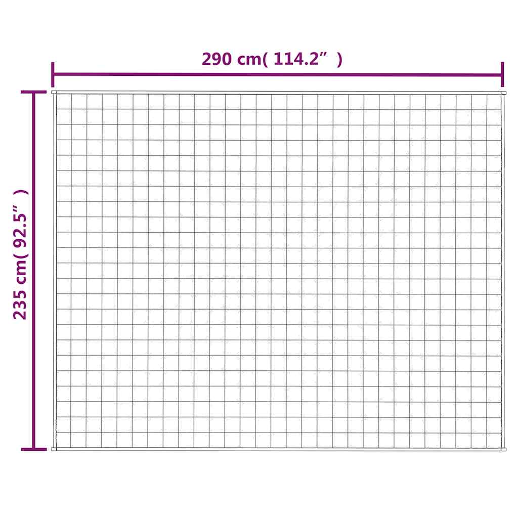 Couverture lestée crème clair 235x290 cm 11 kg Tissu