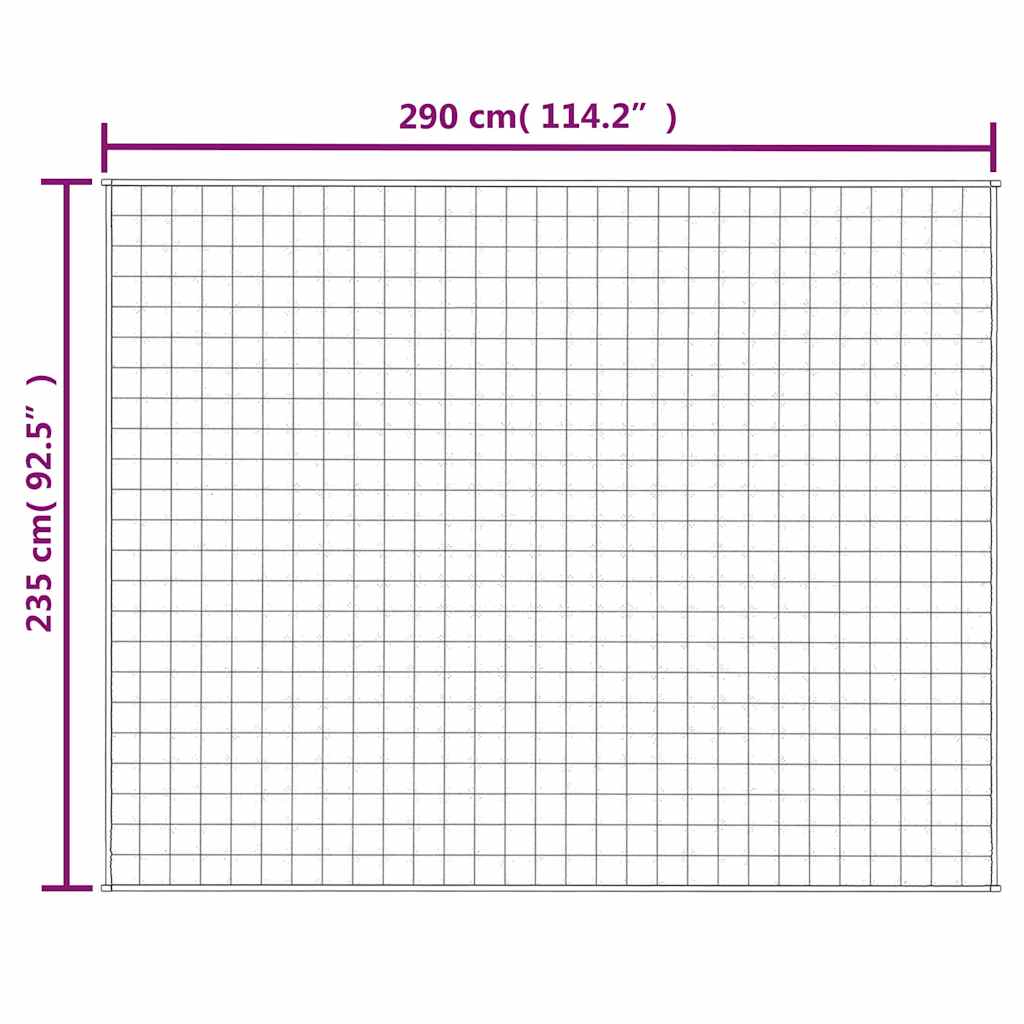 Couverture lestée crème clair 235x290 cm 15 kg tissu