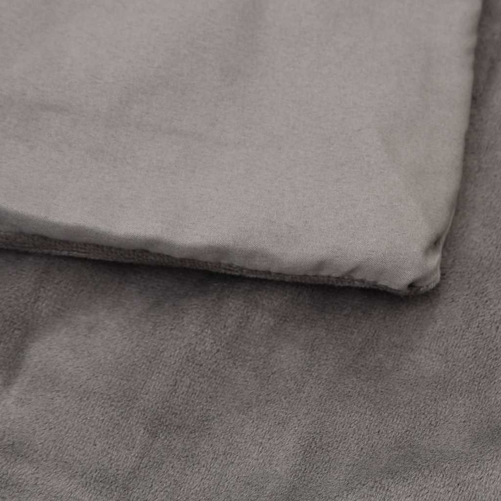 Weighted Blanket with Grey Cover 150x200 cm 7 kg Fabric