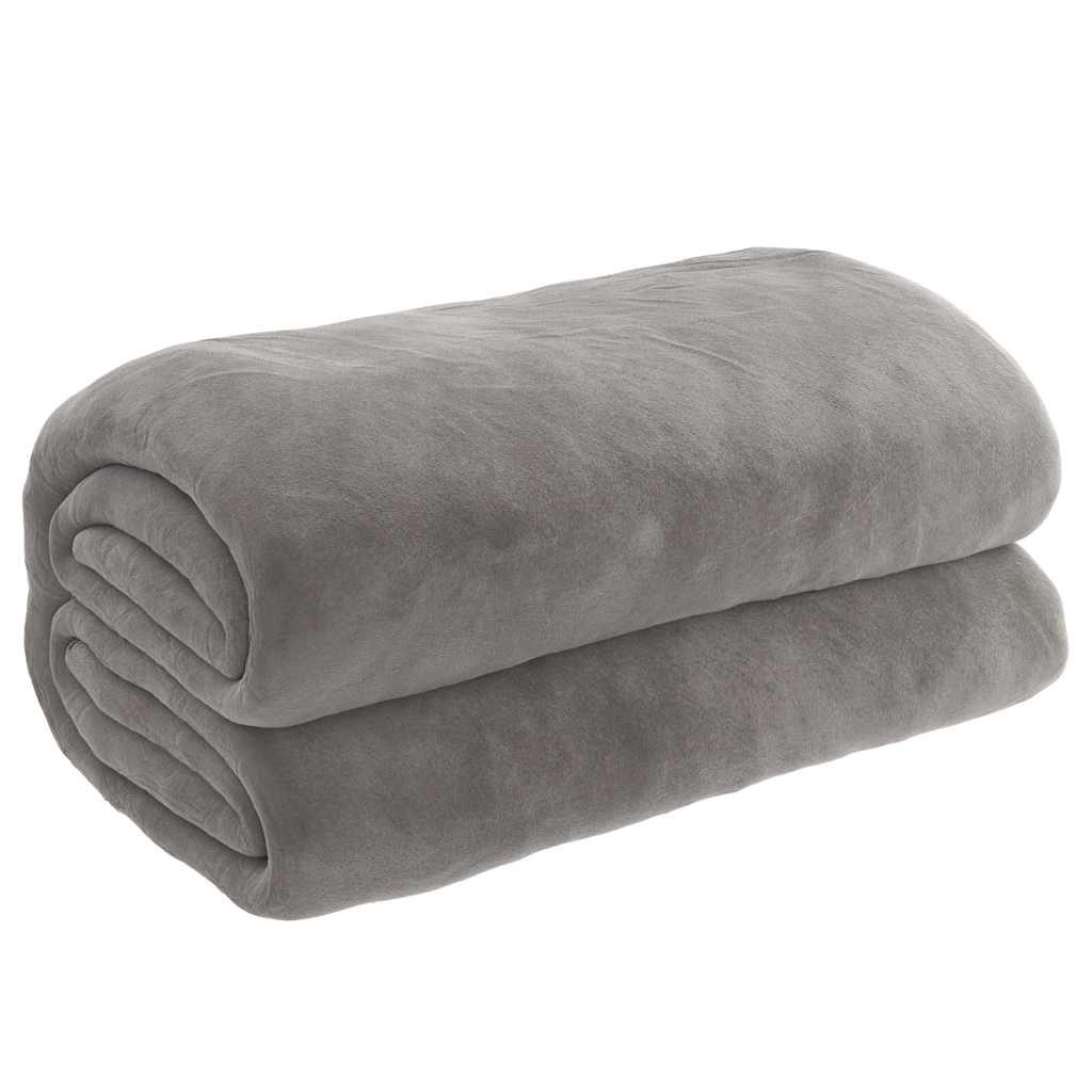 Couverture lestée avec housse grise 155x220 cm 11 kg Tissu