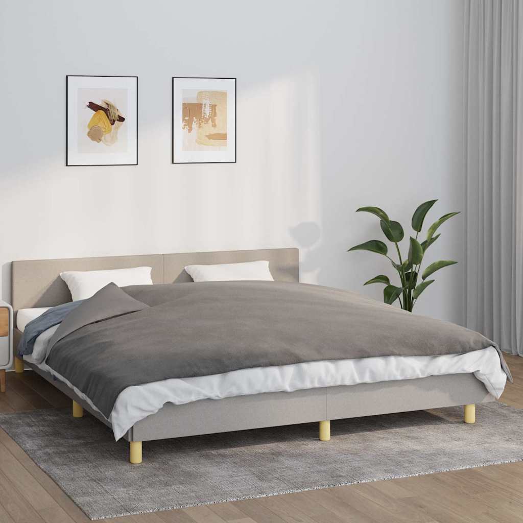 Couverture lestée avec housse grise 155x220 cm 11 kg Tissu