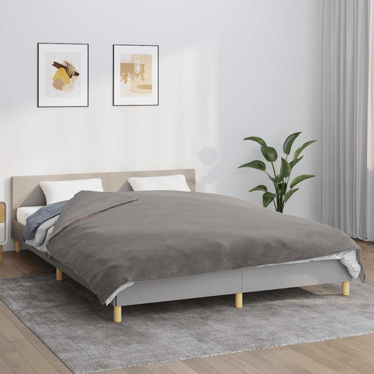 Weighted Blanket with Grey Cover 200x200 cm 13 kg Fabric