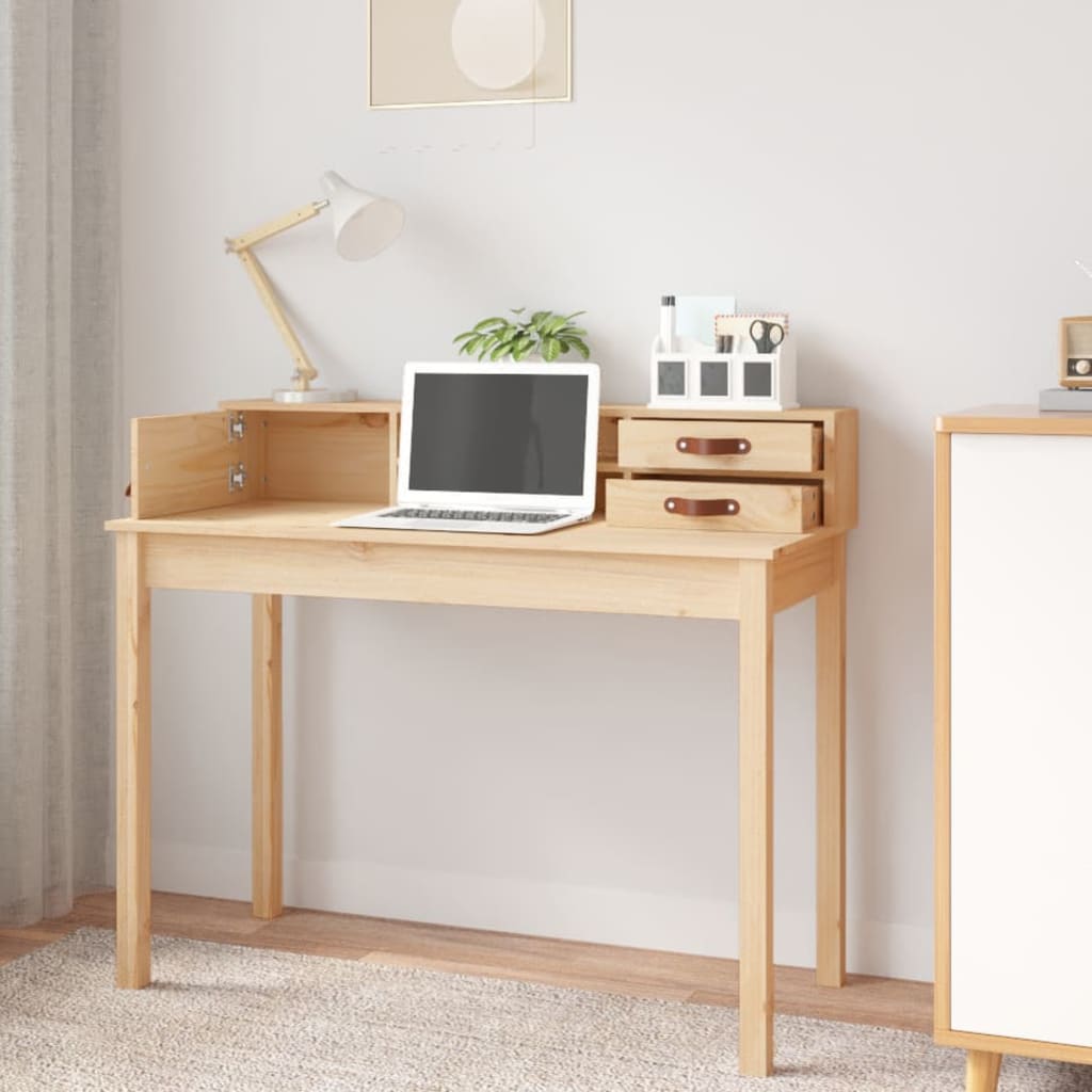 Desk 110 x 50 x 93 cm Solid Pine