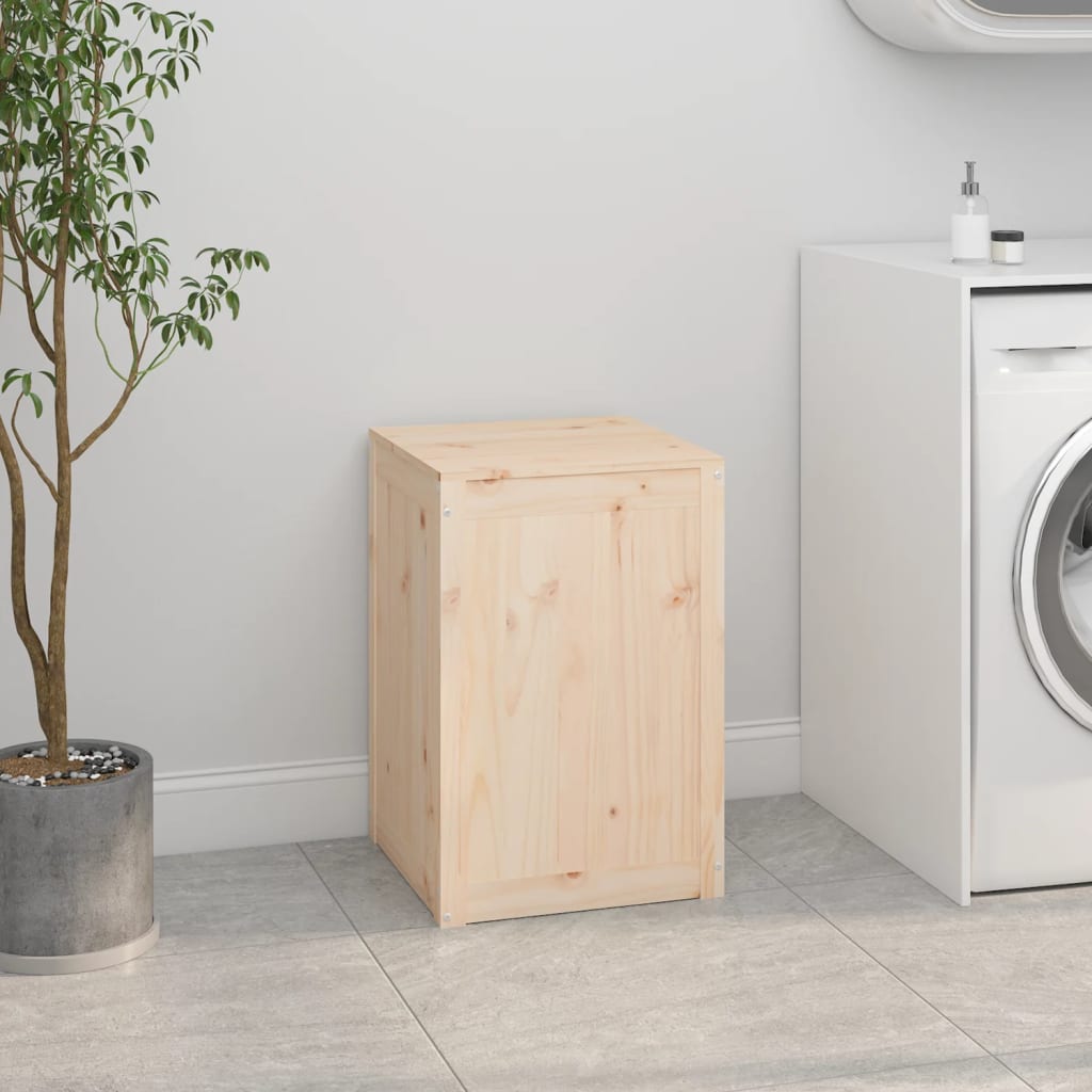 Laundry chest 44x44x66 cm Solid pine wood