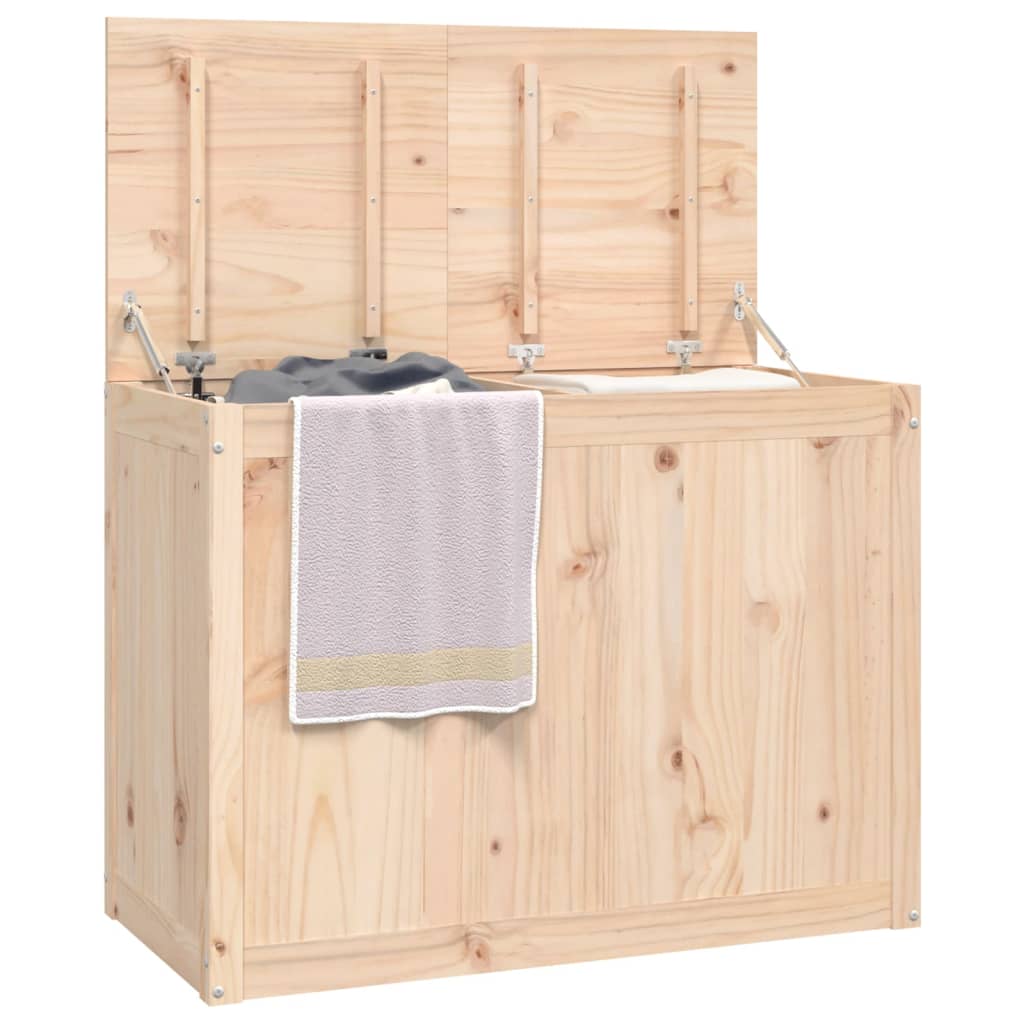 Laundry Chest 88.5x44x66 cm Solid Pine