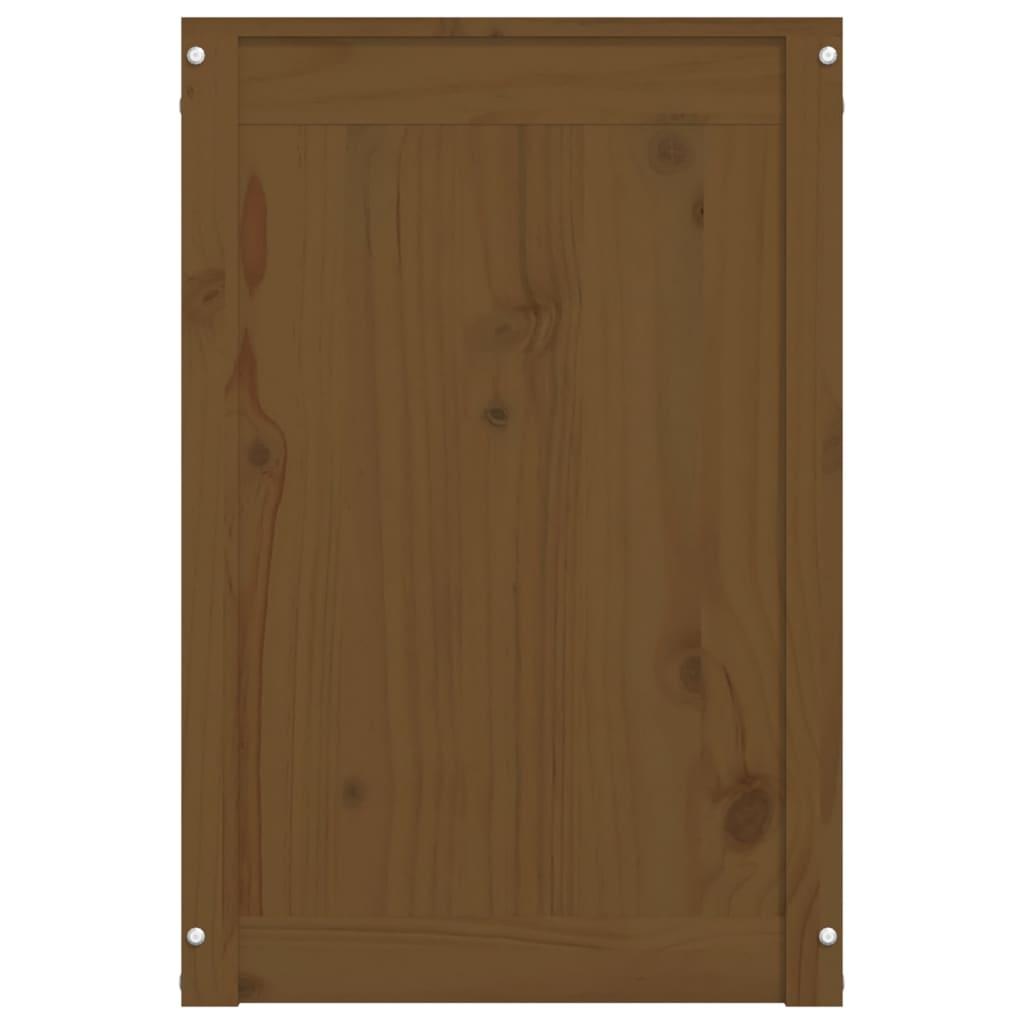 Laundry Chest Honey Brown 88.5x44x66 cm Solid Pine
