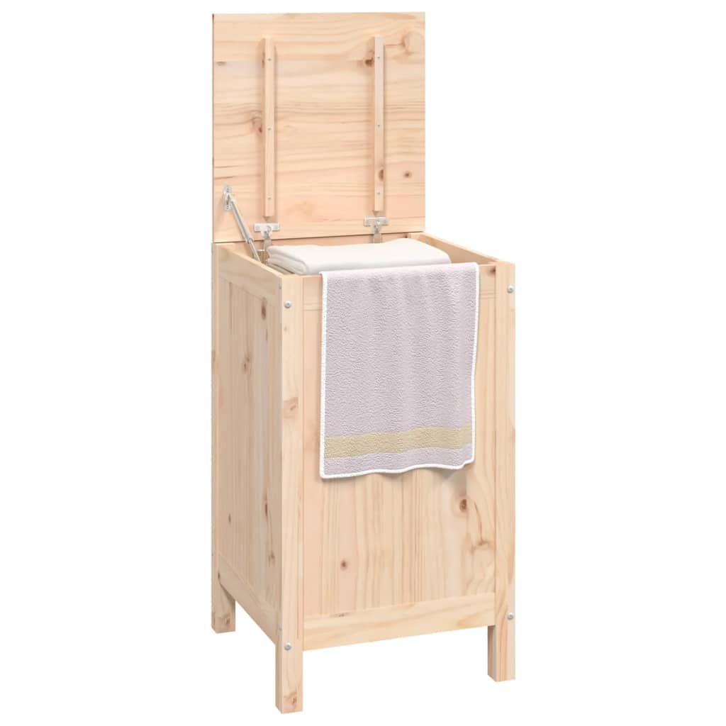 Laundry Chest 44x44x76 cm Solid Pine