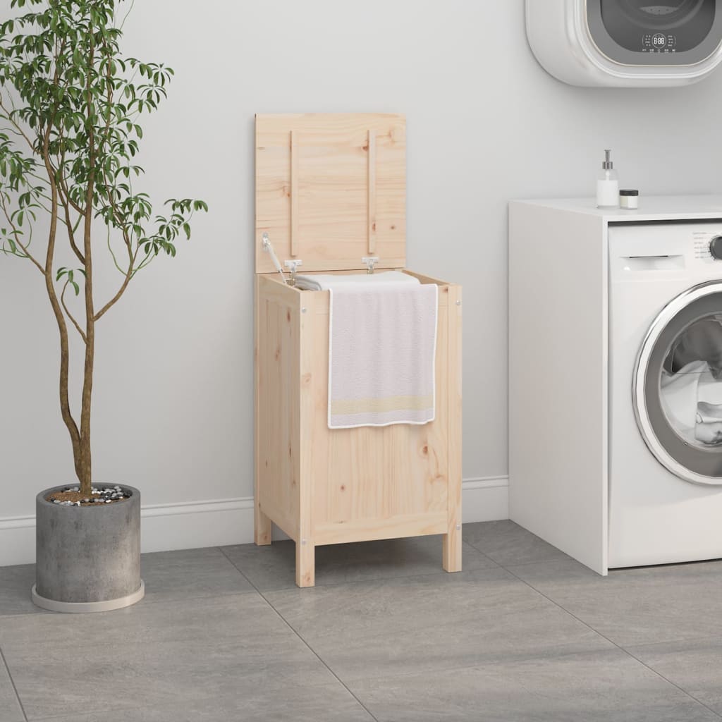 Laundry Chest 44x44x76 cm Solid Pine
