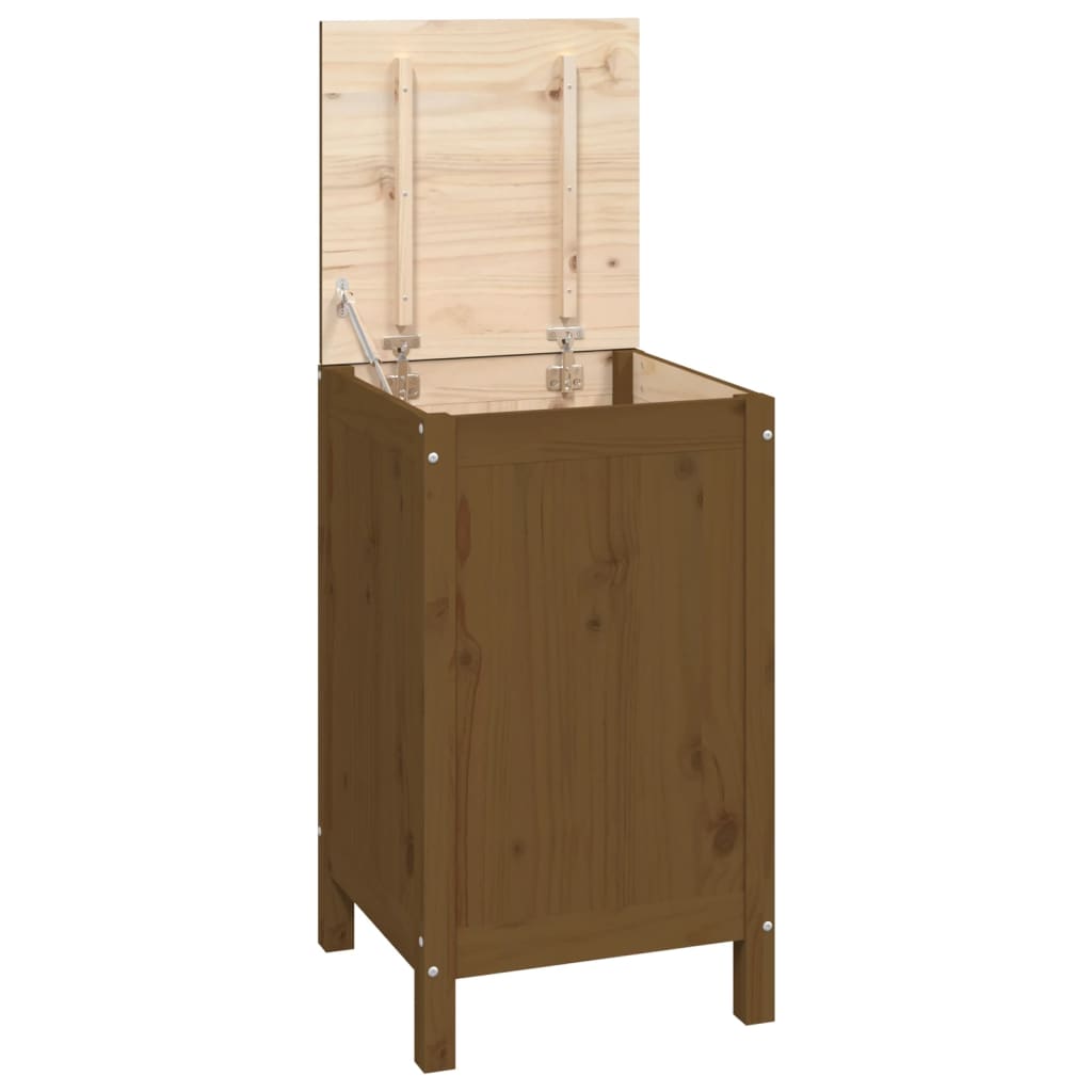 Laundry Chest Honey Brown 44x44x76cm Solid Pine