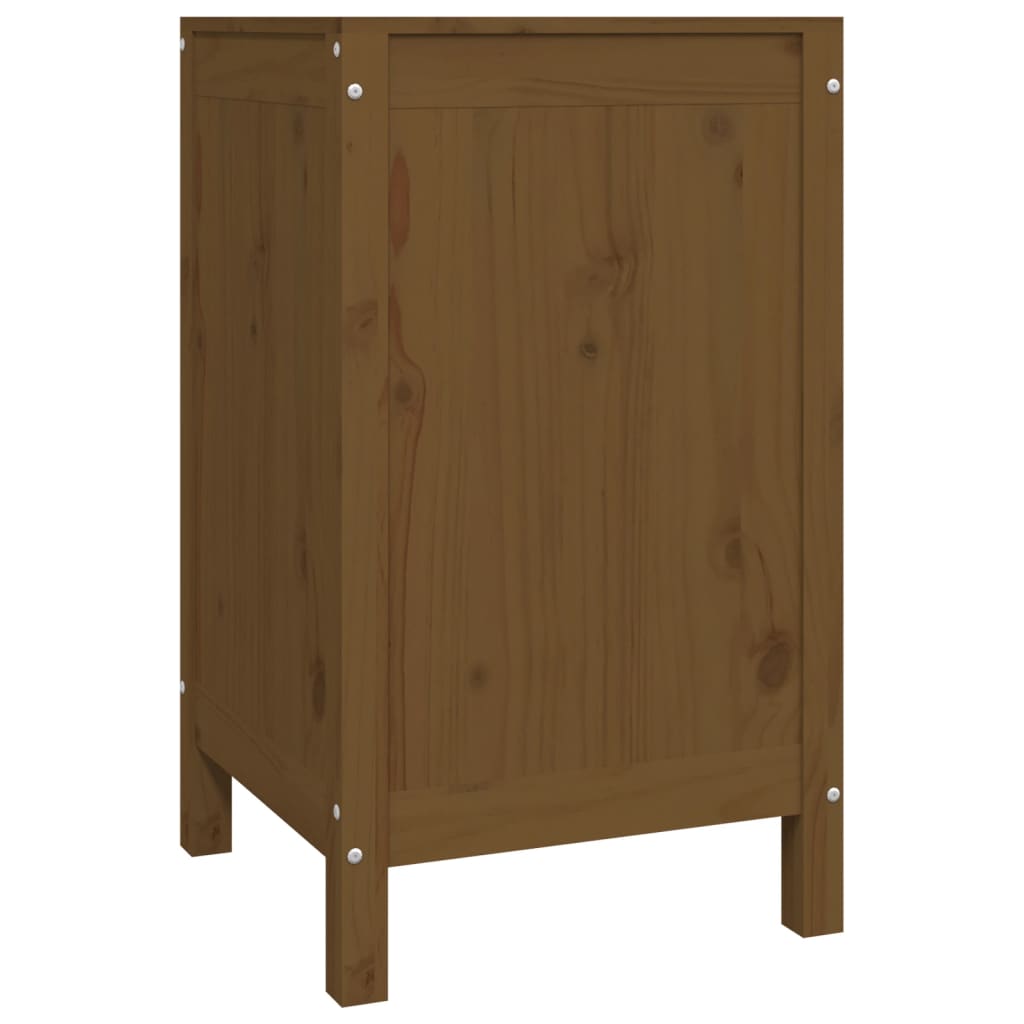Laundry Chest Honey Brown 44x44x76cm Solid Pine