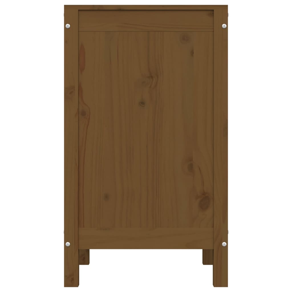 Laundry Chest Honey Brown 44x44x76cm Solid Pine