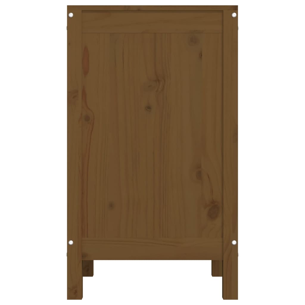 Laundry Chest Honey Brown 44x44x76cm Solid Pine
