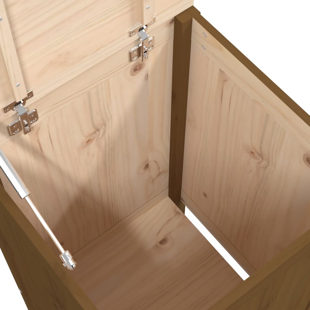 Laundry Chest Honey Brown 44x44x76cm Solid Pine