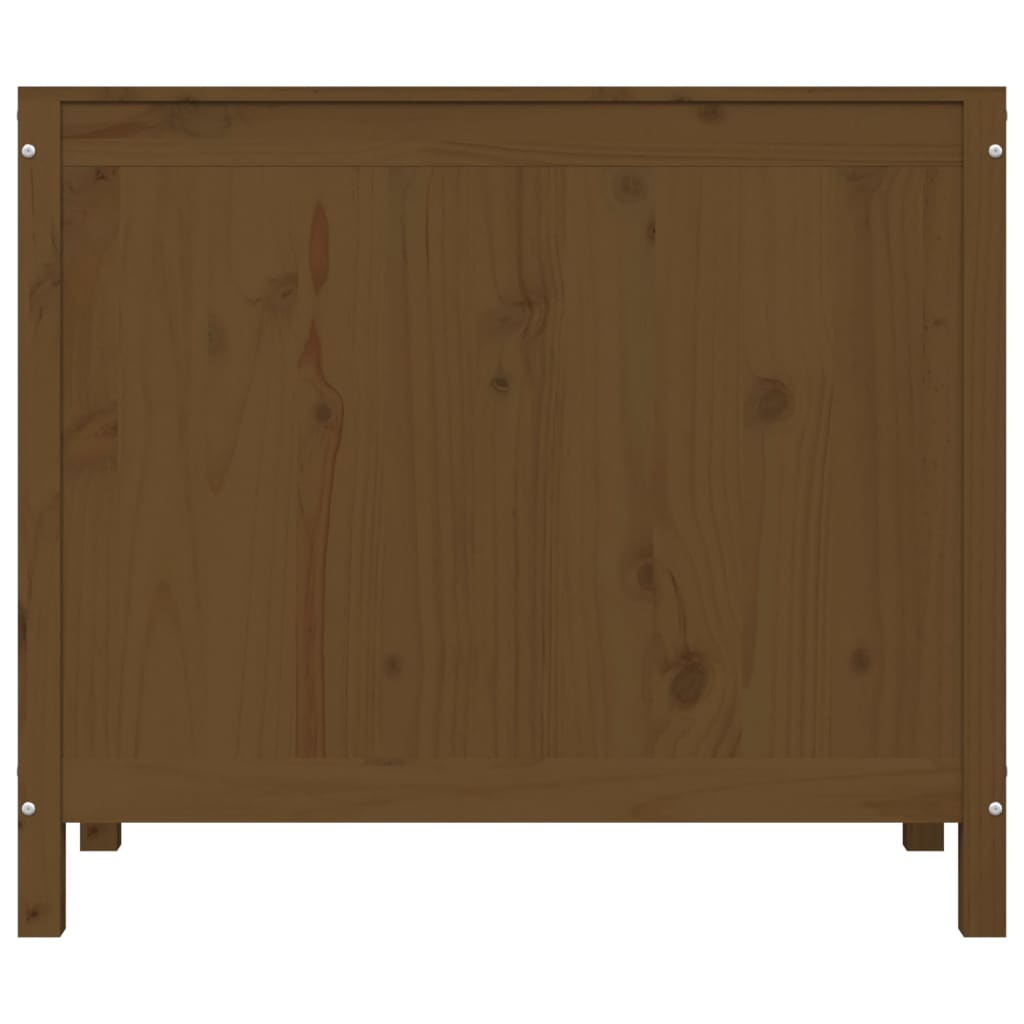 Coffre à linge Brun Miel 88,5x44x76 cm Pin Massif