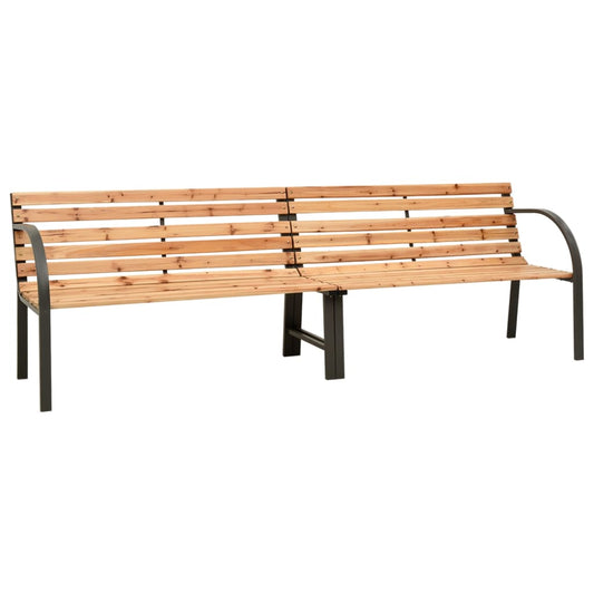 Doppel-Gartenbank 225 cm Massivholz Tanne