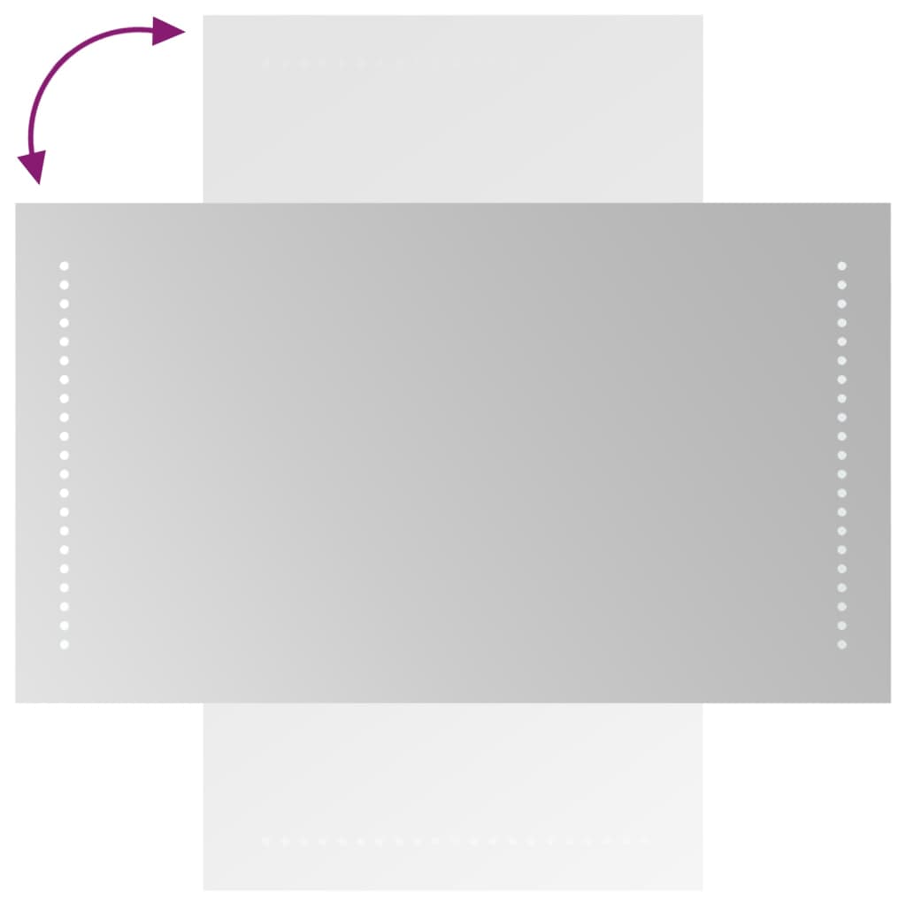 Miroir de salle de bain LED 40x70 cm