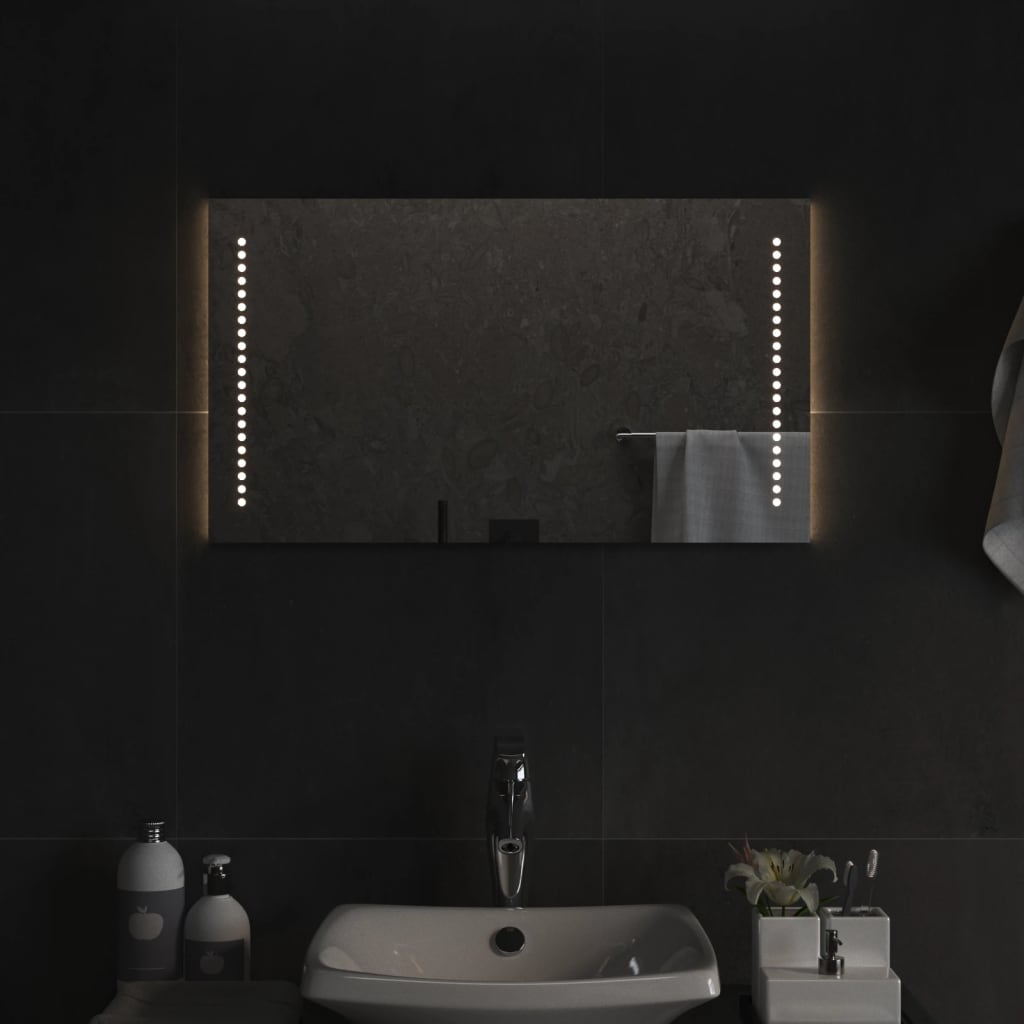 Miroir de salle de bain LED 40x70 cm