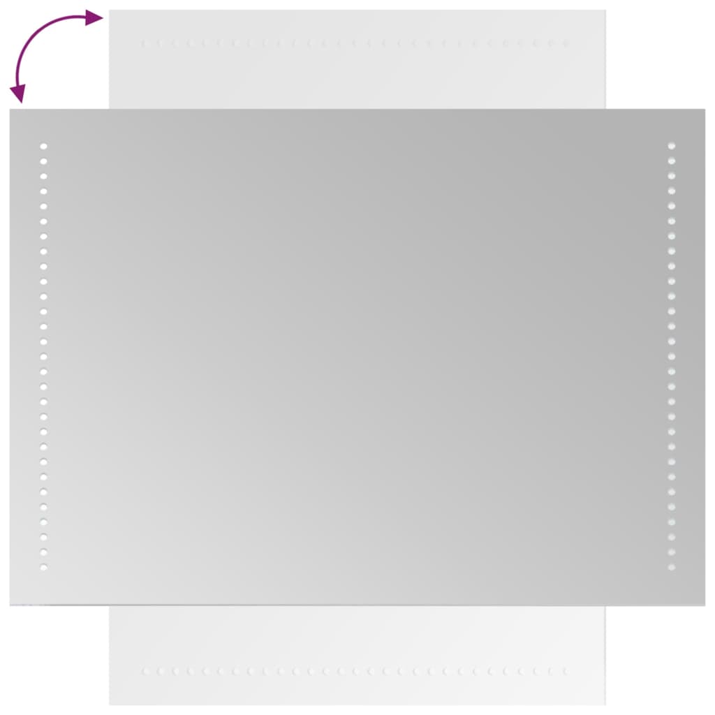 Miroir de salle de bain LED 50x70 cm