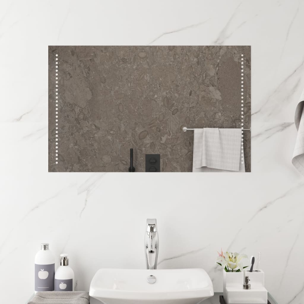 Miroir de salle de bain LED 50x80 cm