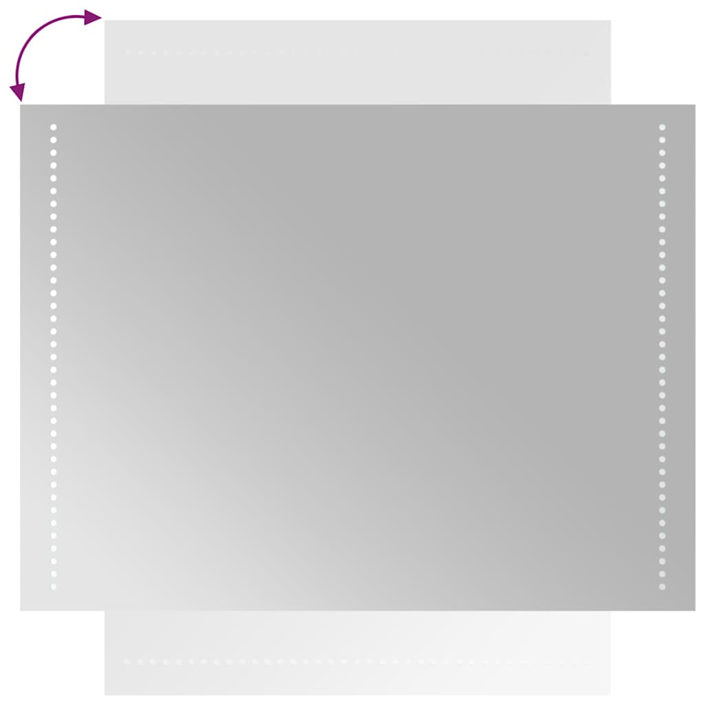 Miroir de salle de bain LED 60x80 cm