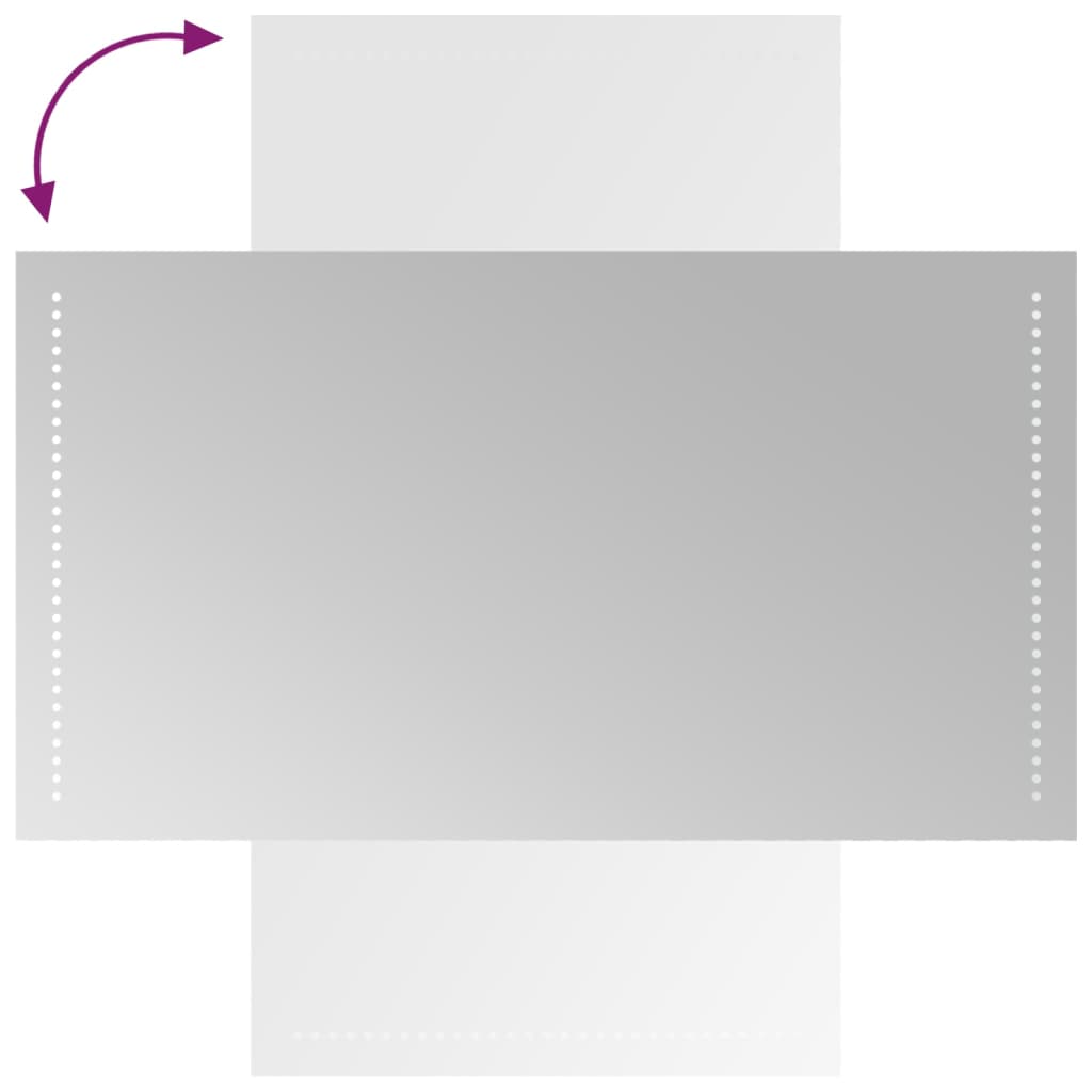 Miroir de salle de bain LED 50x90 cm