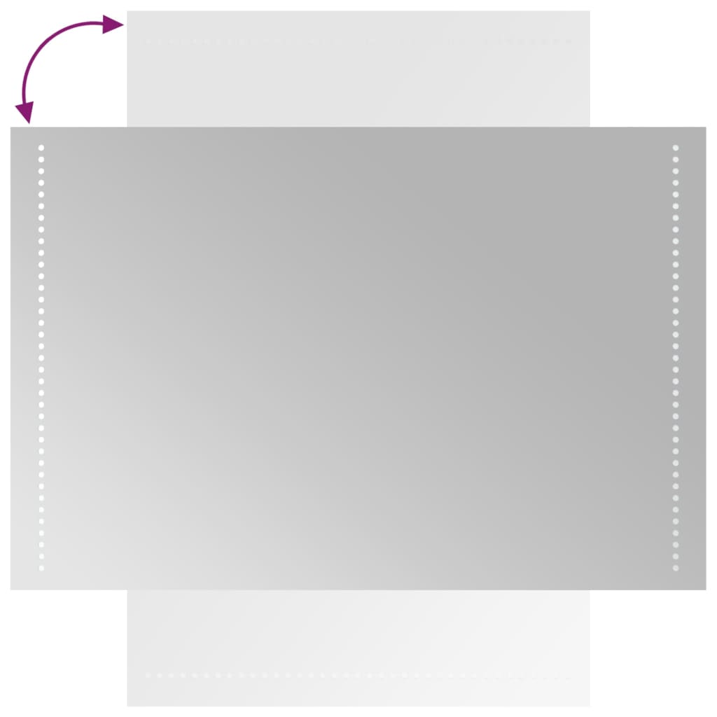 Miroir de salle de bain LED 60x90 cm