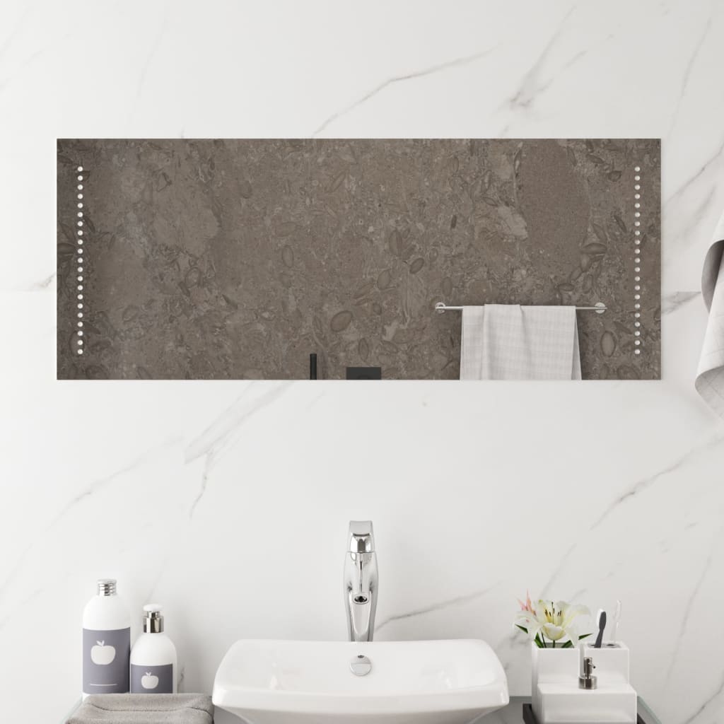 Miroir de salle de bain LED 40x100 cm