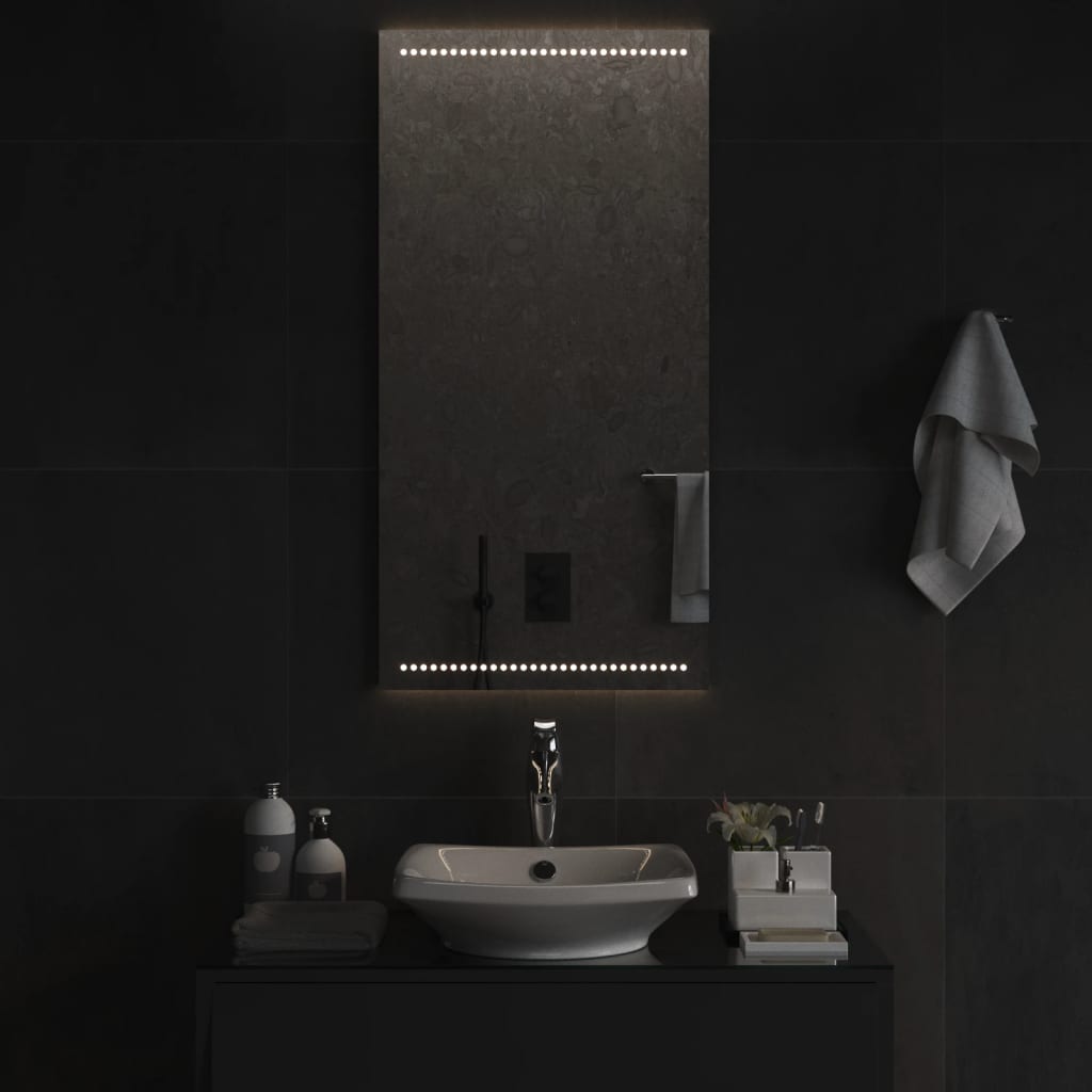 Miroir de salle de bain LED 50x100 cm