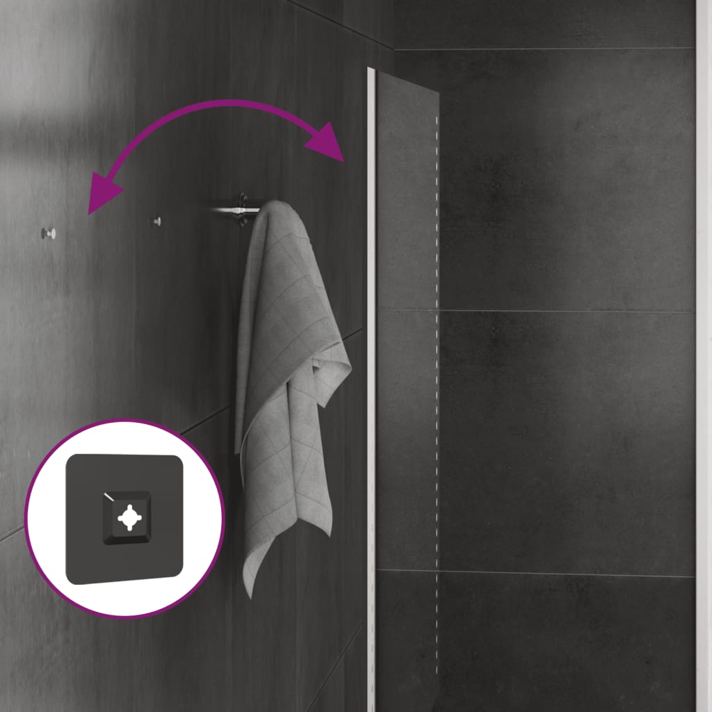 Miroir de salle de bain LED 50x100 cm