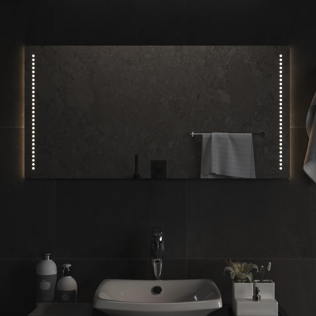 Miroir de salle de bain LED 50x100 cm